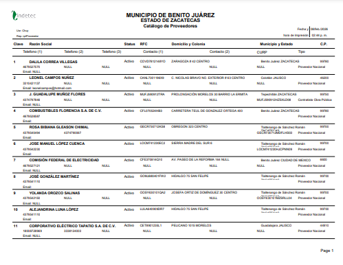 Imagen de CATALAGO DE PROVEEDORES